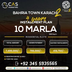 Bahria Town Karachi 2 bkt2 Residential Plots 10 Marla
