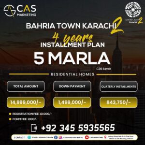 Bahria Town Karachi 2 bkt2 Residential Plots 5 Marla