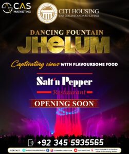 Salt n Pepper Dancing Fountain  City Housing Jhelum - Coming Soon
