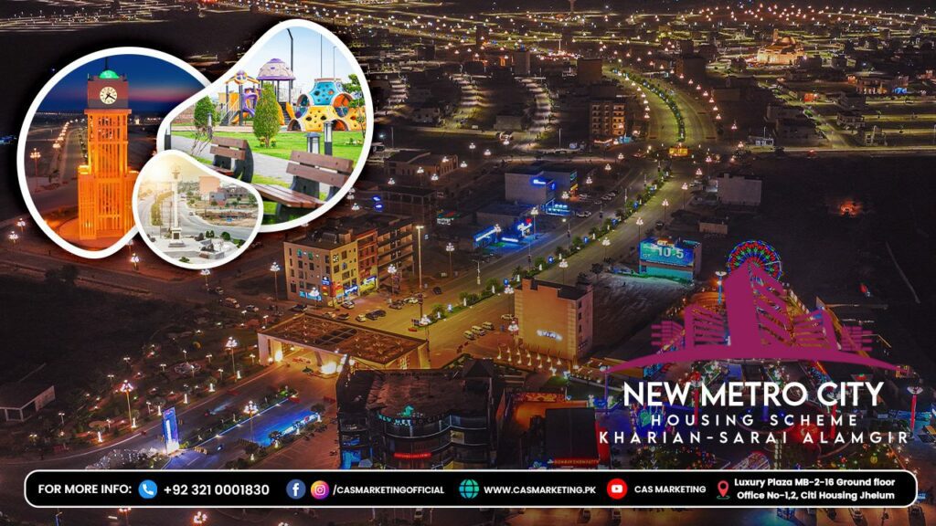 New Metro City Kharian Sarai Alamgir Night View
